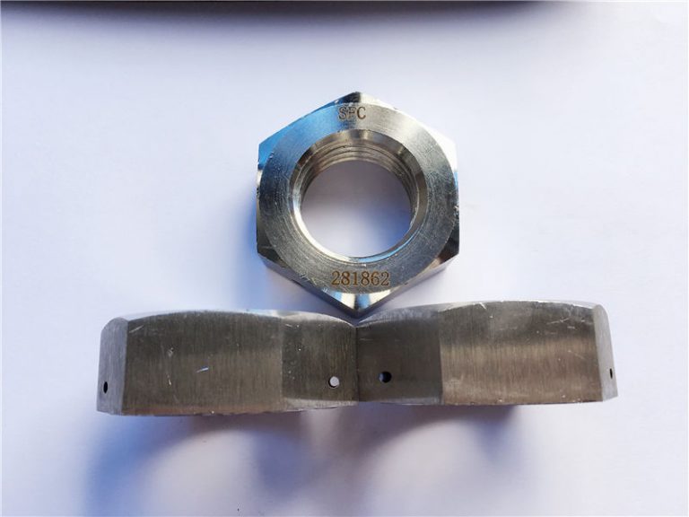 ຫມາກແຫ້ງເປືອກແຂງ jam hex ກັບຂຸມເຈາະ