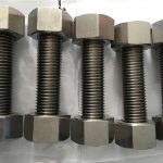 ໂລຫະປະສົມ nickel 400 en2.4360 ທີ່ມີເສັ້ນດ້າຍຢ່າງເຕັມທີ່ກັບແກ່ນ fastener