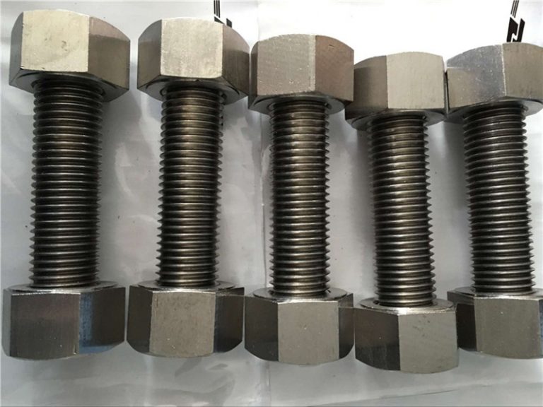 ໂລຫະປະສົມ nickel 400 en2.4360 ທີ່ມີເສັ້ນດ້າຍຢ່າງເຕັມທີ່ກັບແກ່ນ fastener