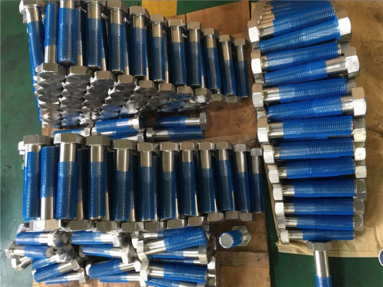 sus 304l en1.4306 ss fastener hex bolts iso4014 ກະທູ້ເຄິ່ງ