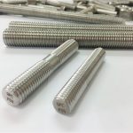 custom custom machined ສະແຕນເລດເຫຼັກ fasteners double threaded threaded