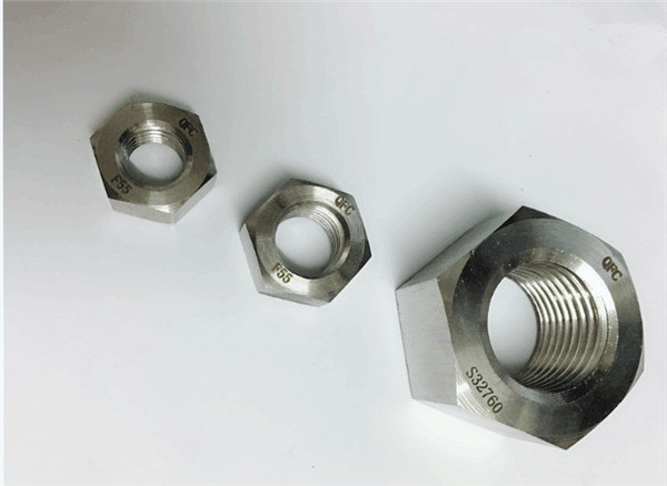 duplex 2205 / f55 / 1.4501 / s32760 ສະແຕນເລດເຫຼັກແບນ hex nut ຫນັກ ໜັກ 20 m