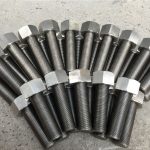 254smo uns s31254 en1.4547 ກະດອງແລະແກ່ນຂະ ໜາດ 1-1 / 2” -8unx180mm thread thread