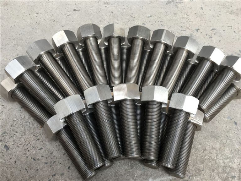 254smo uns s31254 en1.4547 ກະດອງແລະແກ່ນຂະ ໜາດ 1-1 / 2” -8unx180mm thread thread